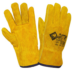 Перчатки защитные цельноспилковые утепленные р-р 10,5 желтые