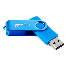 Флеш-память 32Гб USB 2.0 SMART BUY TWIST синий