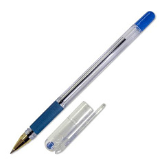 Ручка шарик синяя масляная рез/грип 0,3мм MC-GOLD