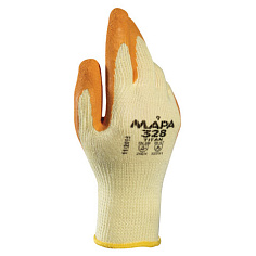 Перчатки текстильные латекс облив р-р 9 (L) оранжевые/желтые MAPA ENDURO/TITAN 328