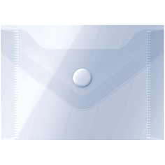 Папка-конверт А7 на кнопке 150мкм OFFICESPACE 75х105мм прозрачная