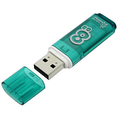 Флеш-память 8Гб USB 2.0 SMART BUY GLOSSY зеленый