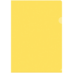 Папка-уголок А4 150мк желтая