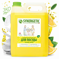 Средство д/посуды 5л SYNERGETIC Лимон