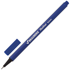 Ручка линер 0,4мм синяя BRAUBERG AERO трехгранная