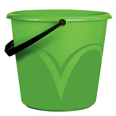 Ведро 6л пластиковое мерная шкала зеленый