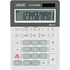 Калькулятор 12 разрядов ATTACHE AC-223WGR настольный бело-серый