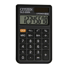 Калькулятор 8 разрядов CITIZEN SLD-200N карманный
