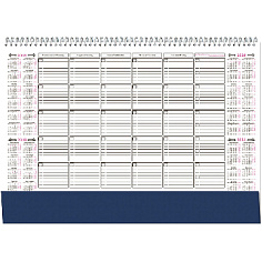 Планинг-ежемесячник н/дат 490х350мм 12л на спирали/картон подложка