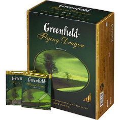 Чай зеленый GREENFIELD FLYING DRAGON 100 пакетиков
