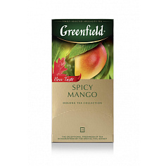Чай зеленый GREENFIELD SPICY MANGO 25 пакетиков