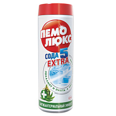 Чистящее средство 480г порошок ПЕМОЛЮКС Сода-5 Антибактериальный