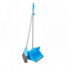 Комплект для уборки HILLBRUSH метла с совком 254ммх900мм DP10SET B ПФ синий