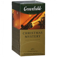 Чай черный GREENFIELD CHRISTMAS MYSTERY с корицей 25 пакетиков