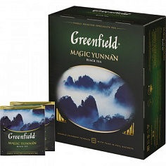 Чай черный GREENFIELD MAGIC YUNNAN 100 пакетиков