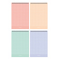 Блокнот А6 40л клетка гребень JUST COLOR гребень клетка