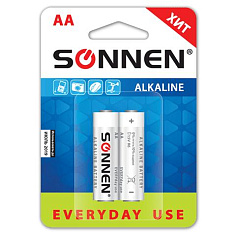 Батарейка AA LR06 2шт/уп SONNEN EVERYDAY USE АЛКАЛИН 1.5В