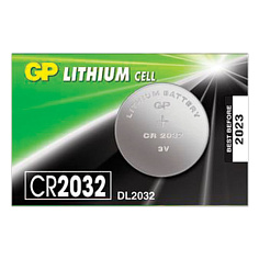 Батарейка CR2032 GP 1 шт литиевая