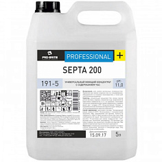 Чистящее средство универсальное 5л с дезинфицирующим эффектом PRO-BRITE SEPTA-200
