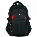 Рюкзак молодежный TINANIUM 45х28х18см 2отд/5карманов черный/красные вставки