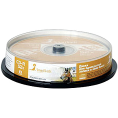 Диск CD-R SMART TRACK 700Mb 52х 10шт Cake Box