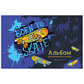 Альбом д/рис А4 40л 100г/м РИСУНКИ СКЕЙТ на скрепке