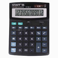 Калькулятор 12 разрядов STF-888-12 настольный 2 питан