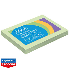 Стикер 51х76мм 100л/уп ATTACHE BRIGHT COLOURS салатовый