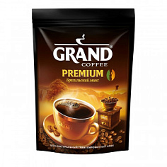 Кофе растворимый GRAND PREMIUM ПО-БРАЗИЛЬСКИ гранулированный пакет 200г