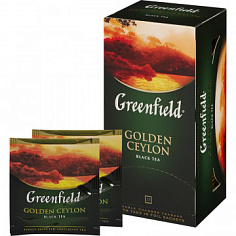 Чай черный GREENFIELD GOLDEN CEYLON 25 пакетиков