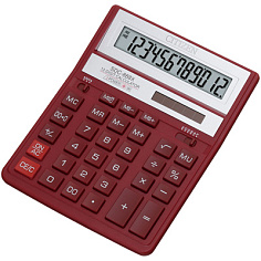 Калькулятор 12 разрядов CITIZEN SDC-888XRD настольный красный
