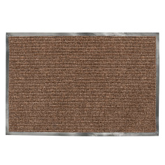 Коврик входной 1200х1500мм ворсовый влаго-грязезащитный ребристый коричневый  LAIMA