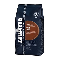 Кофе в зернах LAVAZZA SUPER CREMA 1000г вакуум уп