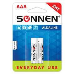 Батарейка AAA LR03 2шт/уп SONNEN EVERYDAY USE АЛКАЛИН 1.5В