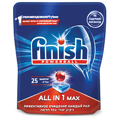 Таблетки для ПММ 25шт/уп FINISH All in 1