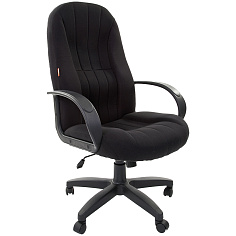 Кресло офисное EASY CHAIR 588 TPU  искуств кожа/сетка/пластик черный с подголовником