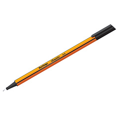 Ручка линер 0,4мм черная BERLINGO RAPIDO трехгранная