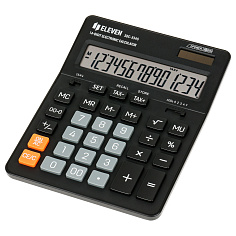 Калькулятор 14 разрядов ELEVEN SDC-554S настольный черный