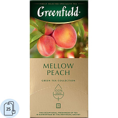 Чай зеленый GREENFIELD MELLOW PEACH 25 пакетиков