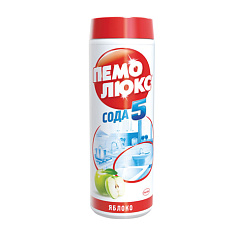 Чистящее средство 480г порошок ПЕМОЛЮКС Сода-5 Яблоко порошок